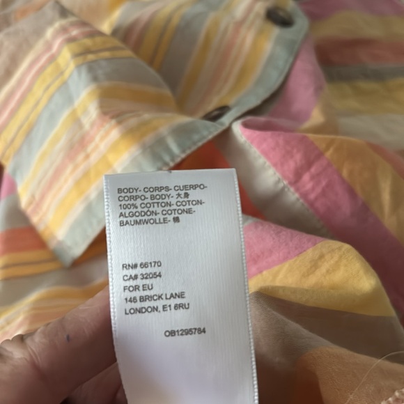 NWT Urban Outfitters BDG Oversized Striped Button Down 100% Cotton Size Small - Picture 12 of 13